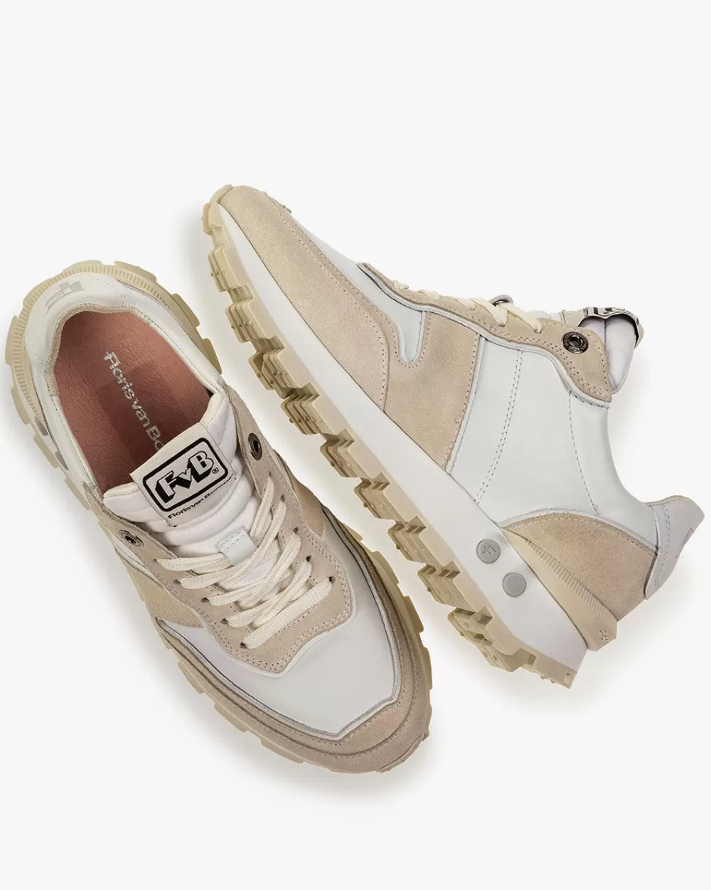 Floris van Bommel Sneaker>Blokki 01.01 Weiẞ / Beige