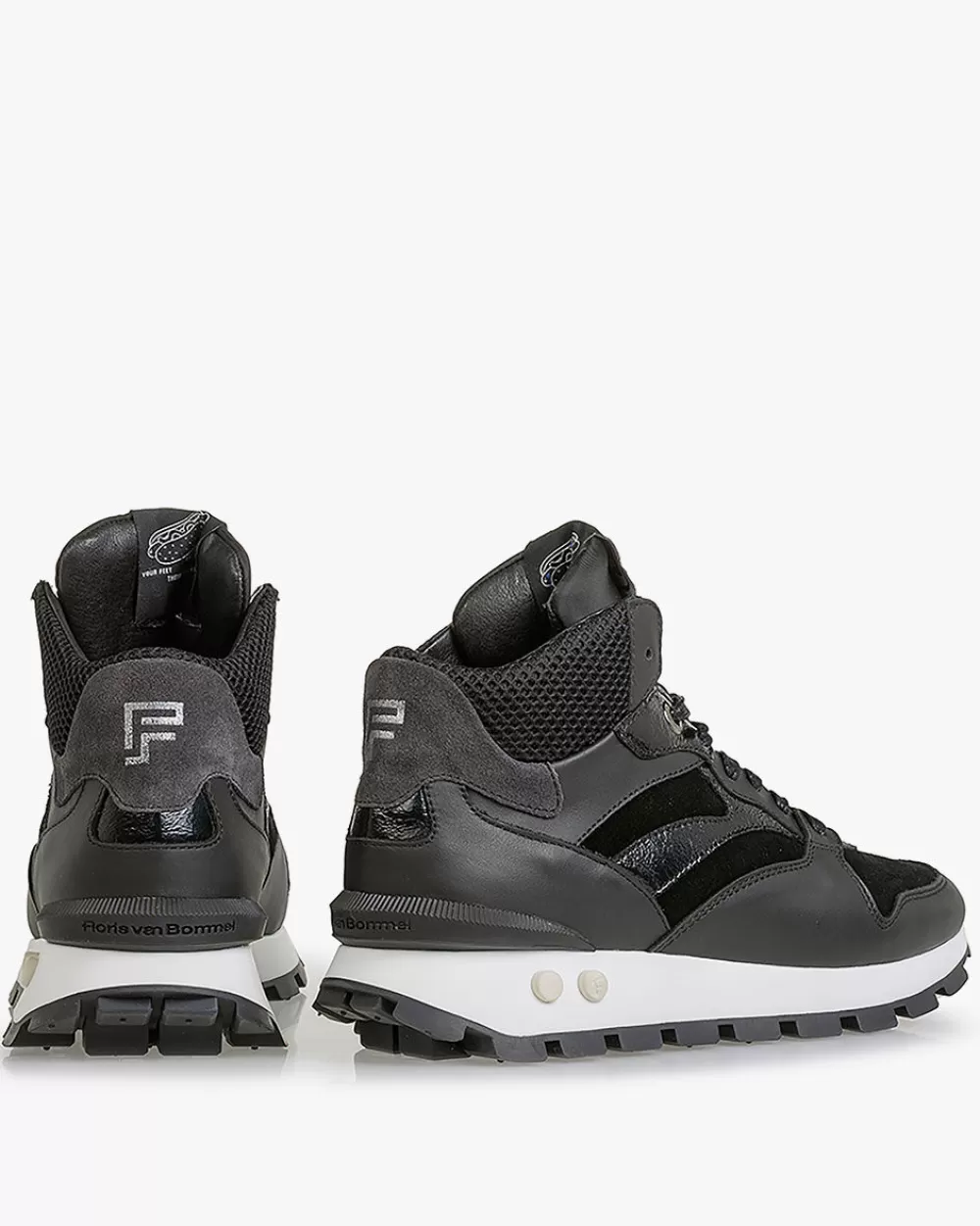 Floris van Bommel Hochwinter | Sneaker>Blokki 03.00 Schwarz