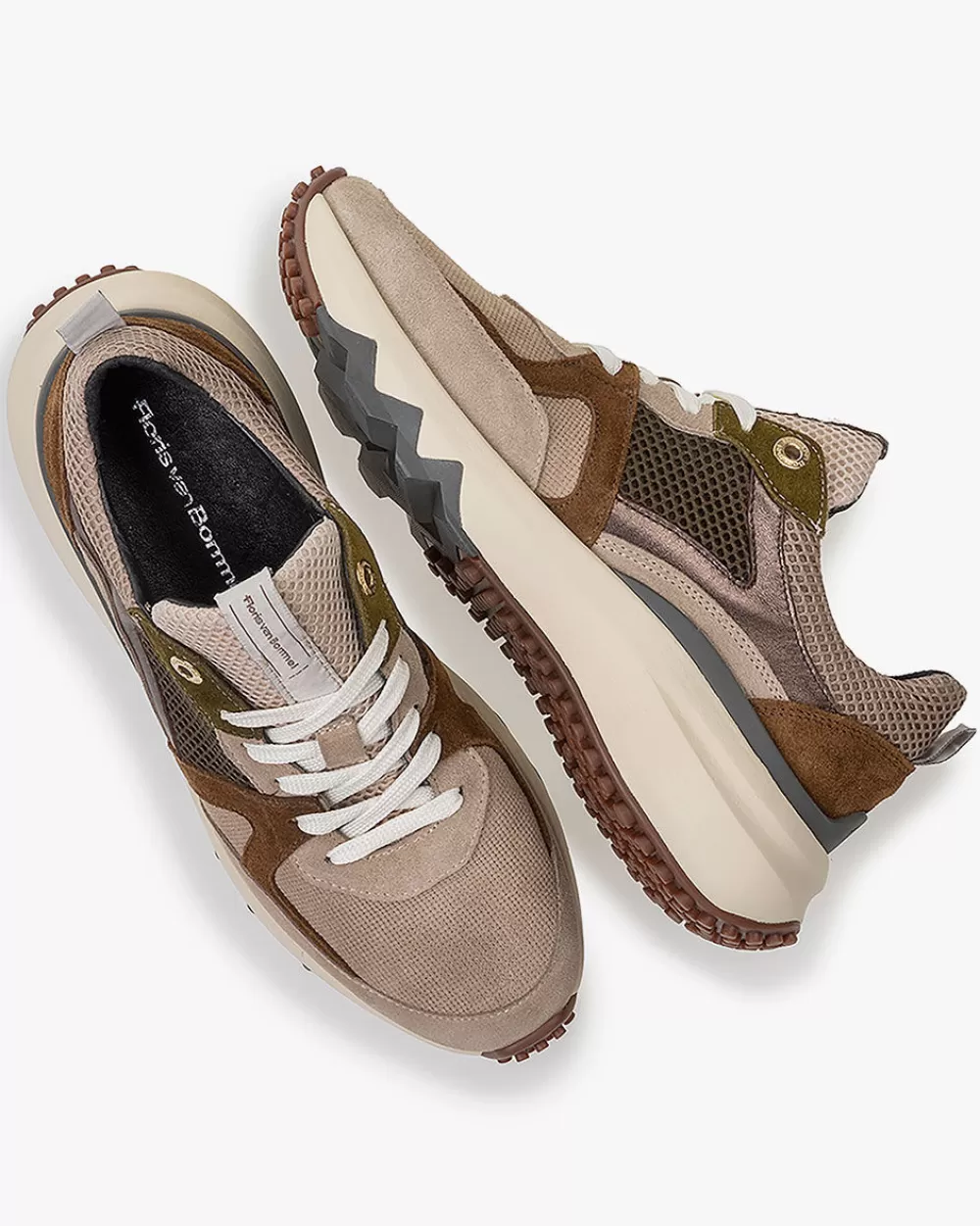 Floris van Bommel Sneaker>Curvi 01.08 Taupe