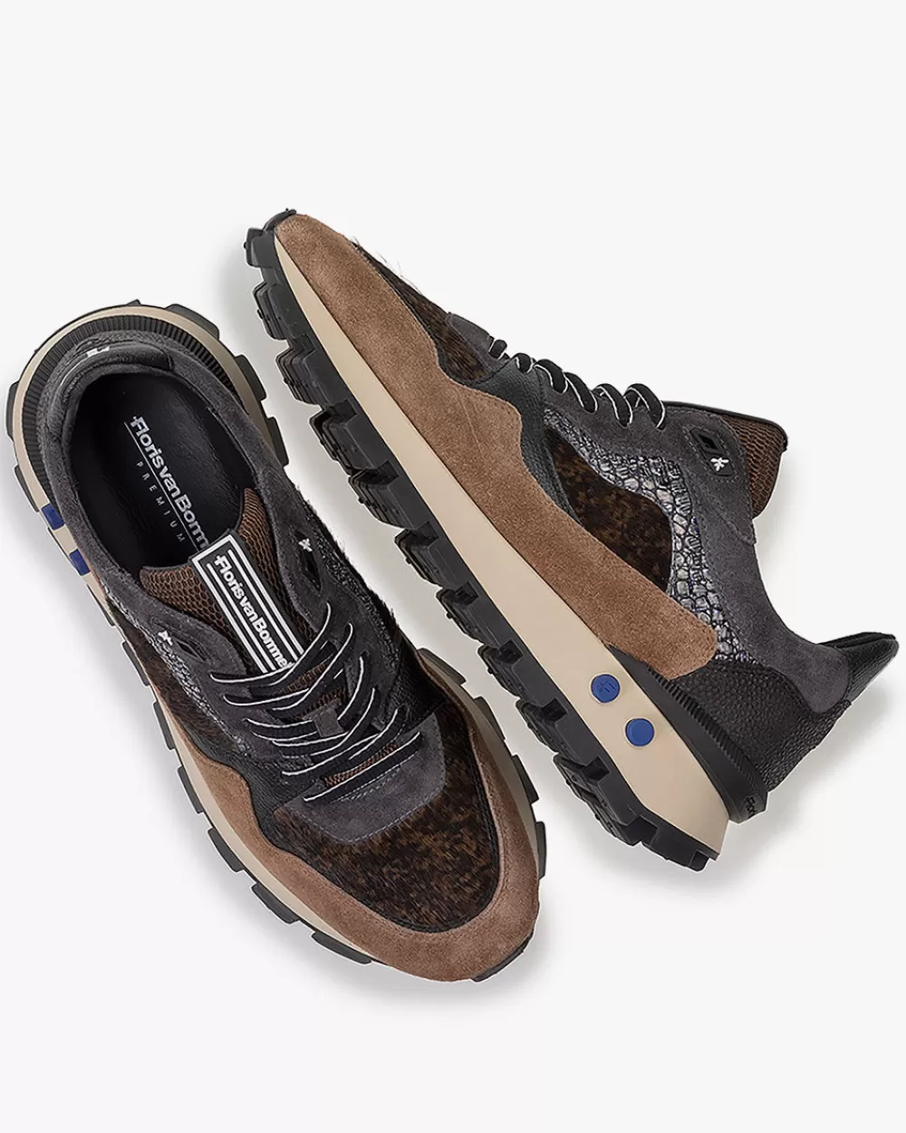 Floris van Bommel Hochwinter | Sneaker>De Blokker 03.00 Cognac