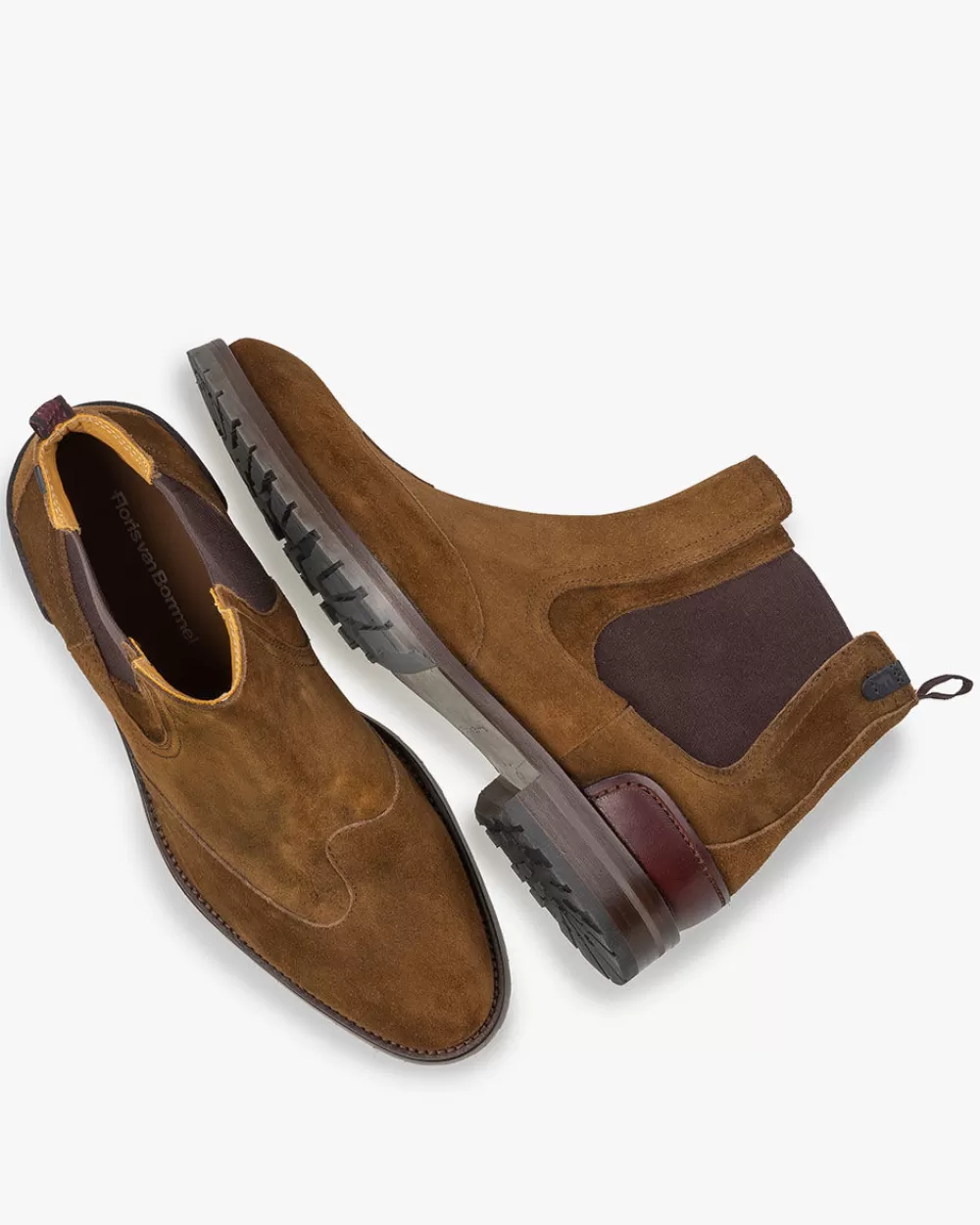 Floris van Bommel Chelsea Boots>De Border 01.02 Cognac