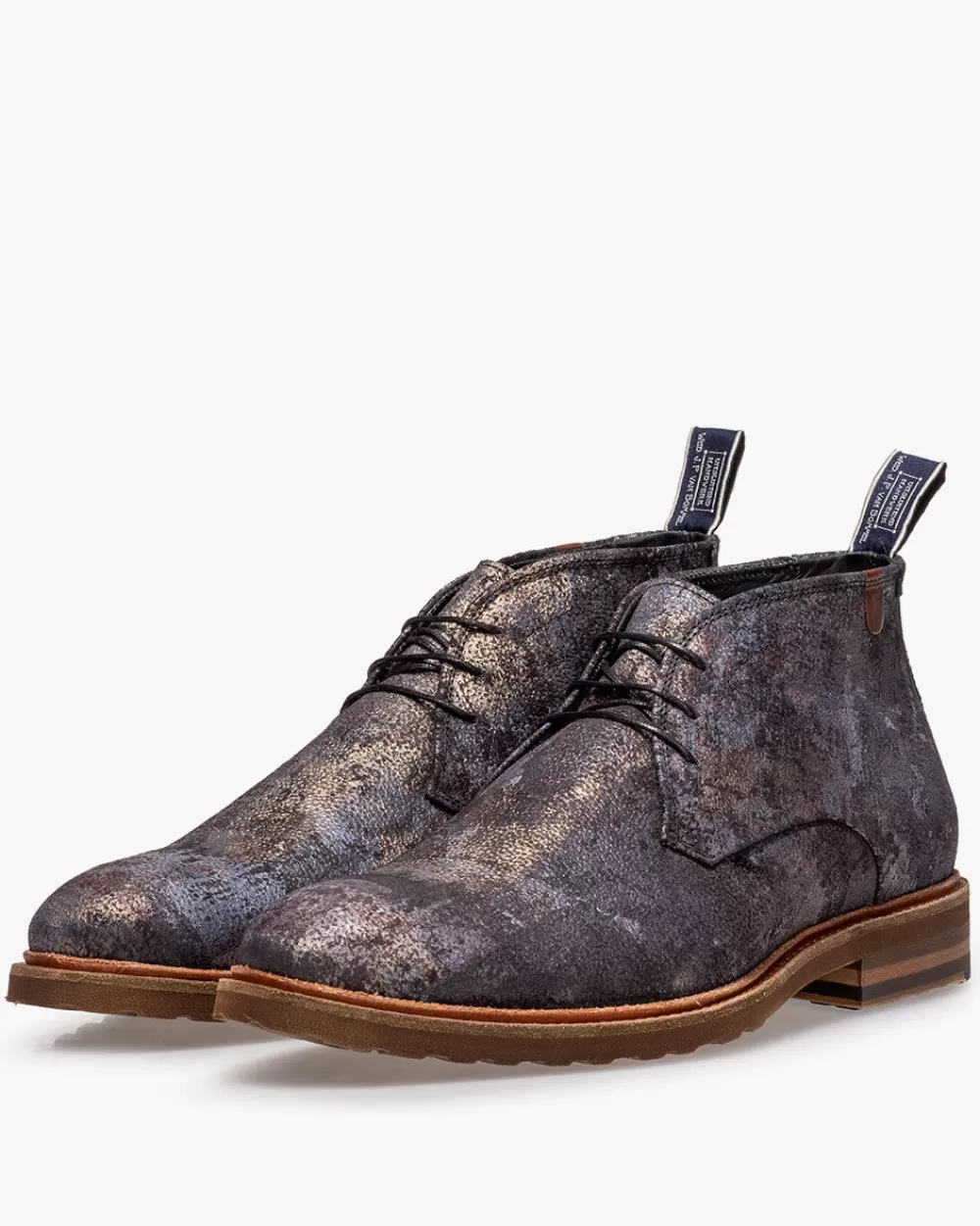 Floris van Bommel Stiefeletten>De Donker 02.05 Bordeauxrot / Multi-colour