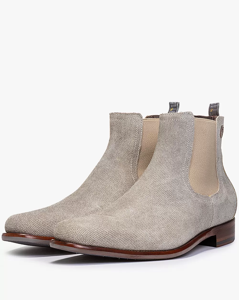 Floris van Bommel Weekend | Chelsea Boots>De Draver 02.04 Weiße Kombi