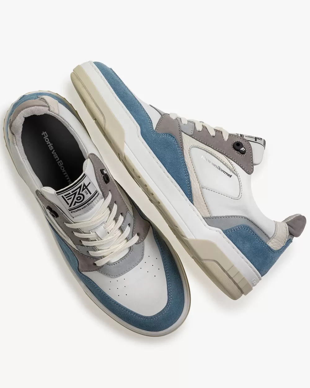 Floris van Bommel Sneaker>De Dunker 03.05 Hellblau