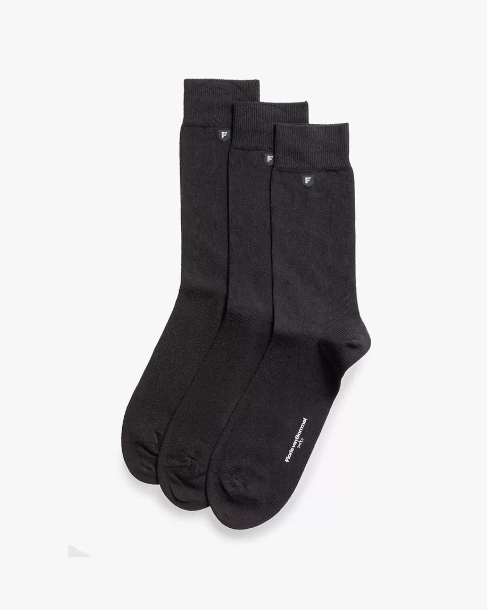 Floris van Bommel Socken>De Katoener 01.01 Schwarz