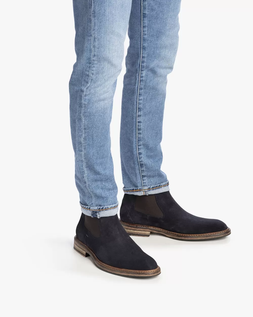 Floris van Bommel Hochwinter | Chelsea Boots>De Moker 02.01 Dunkelblau