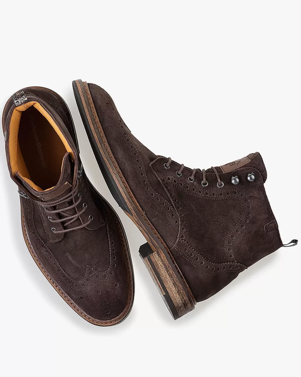 Floris van Bommel Hochwinter | Brogues>De Moker 04.00 Dunkelbraun