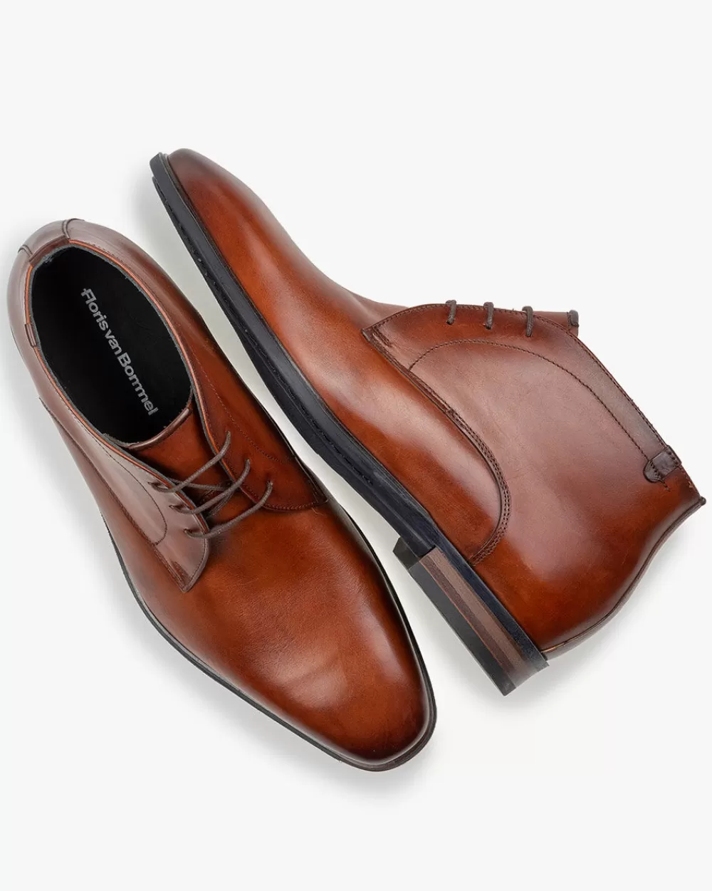 Floris van Bommel Hochzeit | Business Schuhe>De Slimmer 02.05 Dunkelcognac