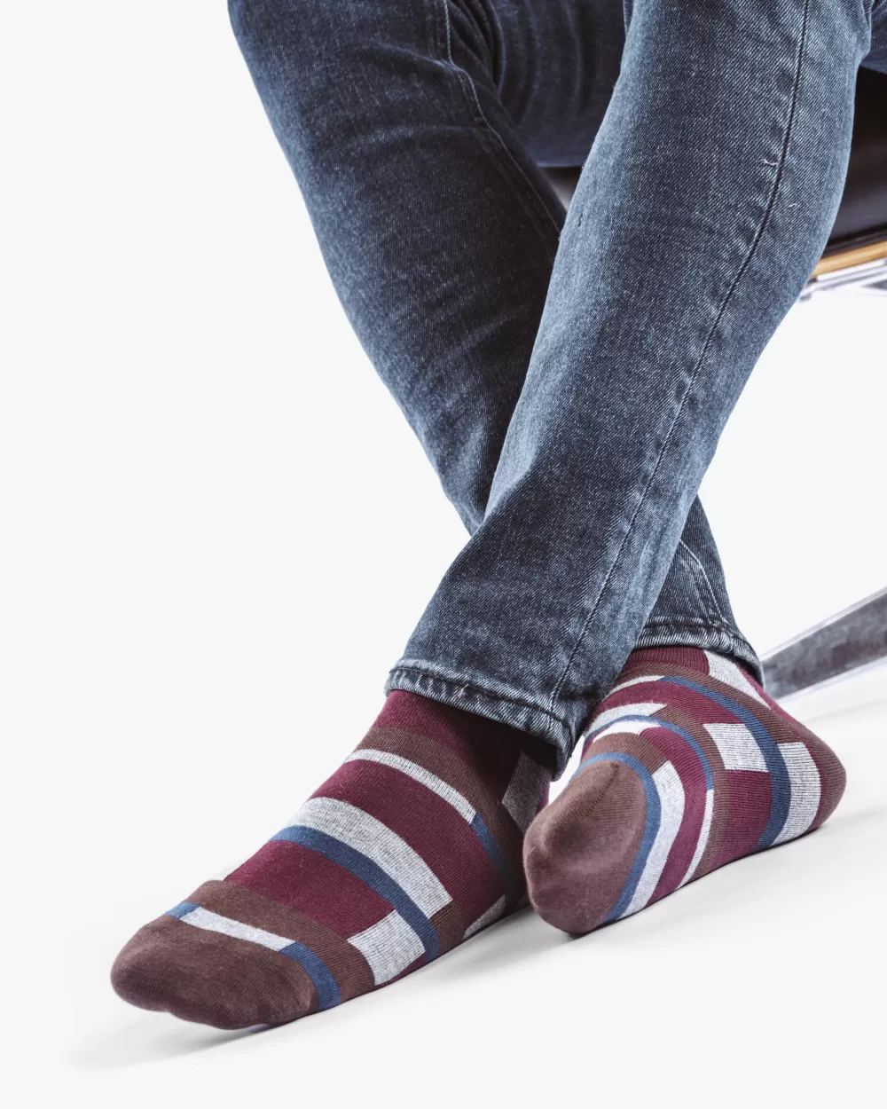 Floris van Bommel Socken>De Sokker 09.01 Multi-colour / Grau