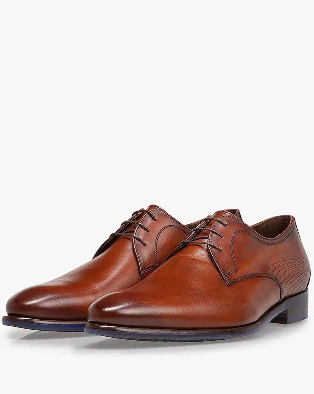 Floris van Bommel Hochzeit | Business Schuhe>De Stapper 43.00 Dunkelcognac