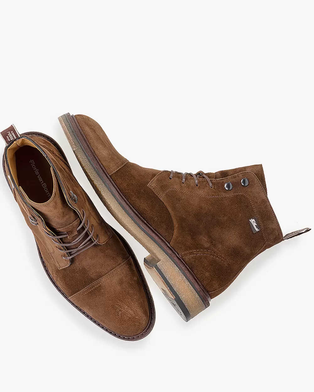 Floris van Bommel Hochwinter | Stiefeletten>De Tanker 05.01 Cognac