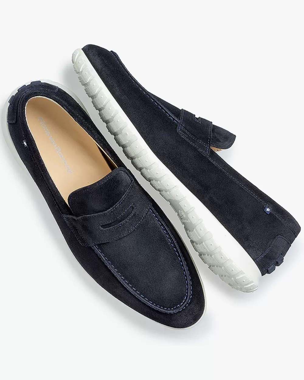 Floris van Bommel Loafers>De Wolker 02.04 Dunkelblau