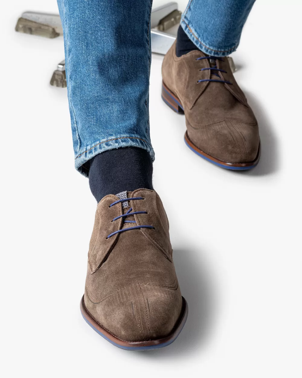 Floris van Bommel Socken>De Woller 01.04 Dunkelblau