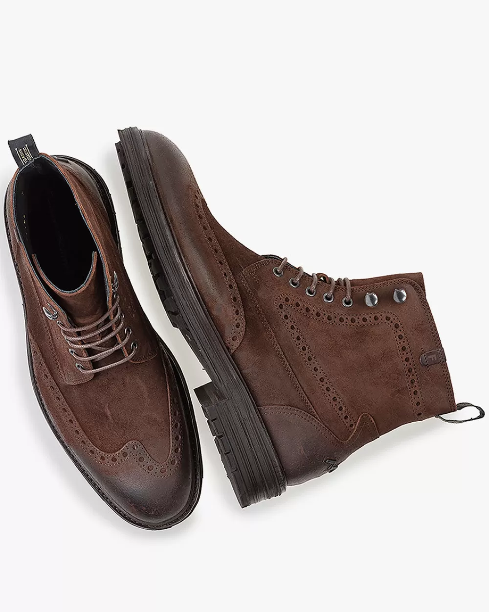 Floris van Bommel Brogues | Stiefeletten>De Zeker 01.01 Braun