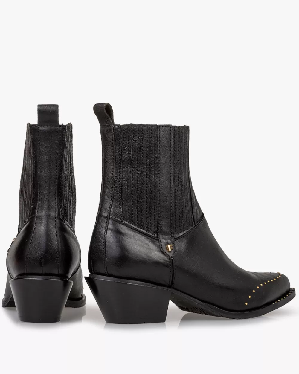 Floris van Bommel Chelsea Boots>Enzi 04.02 Schwarz