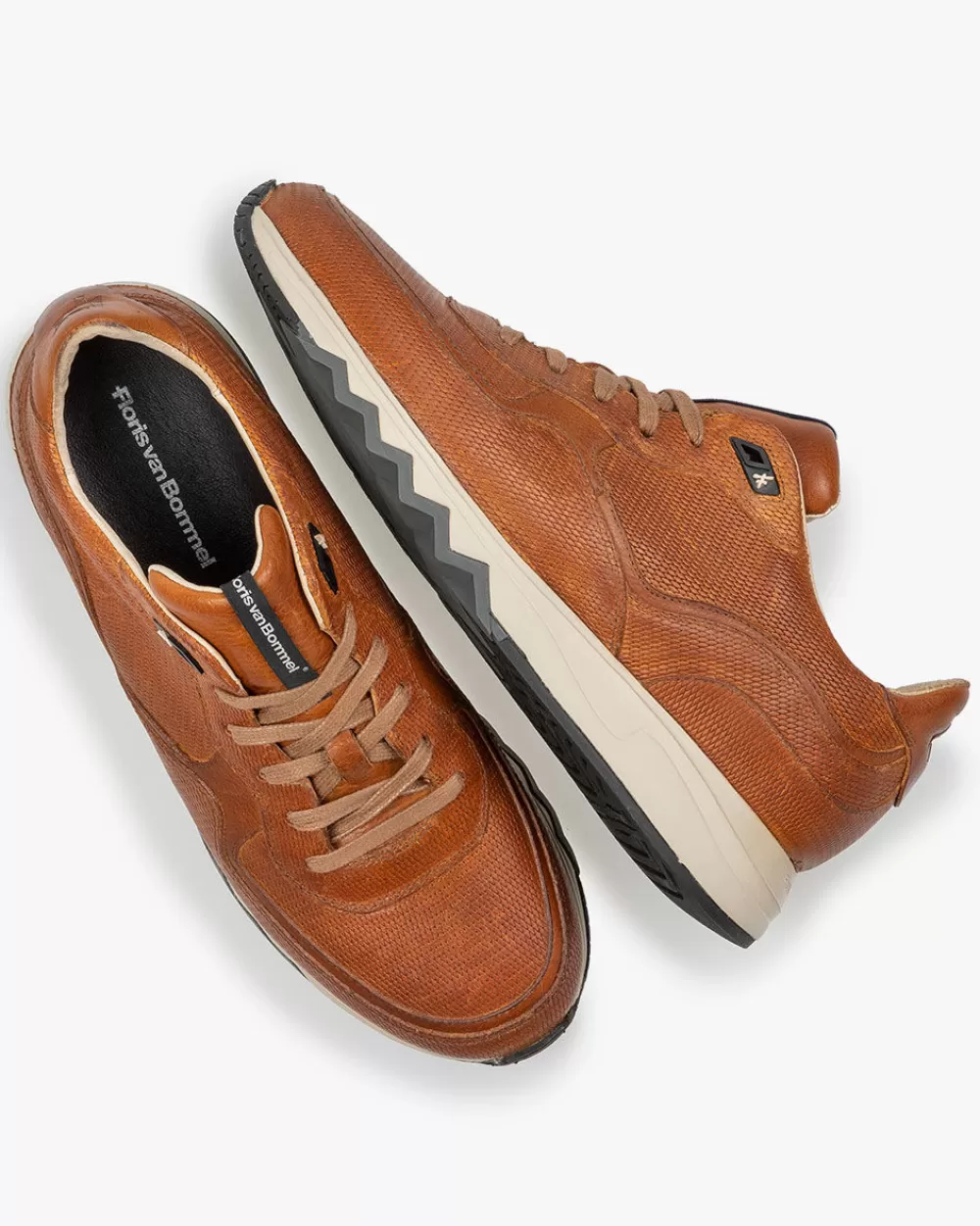 Floris van Bommel Sneaker>Nineti 10.04 Cognac