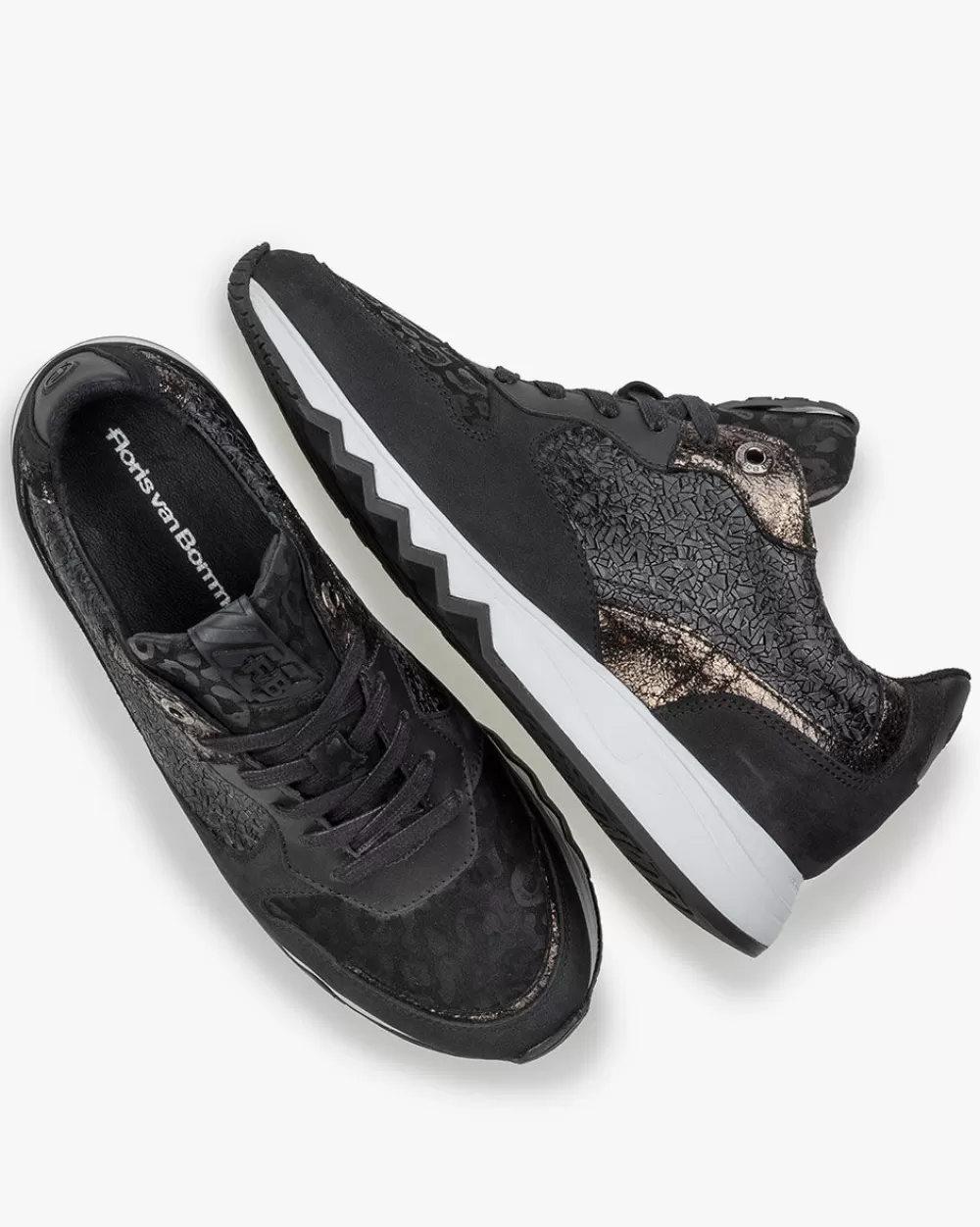 Floris van Bommel Sneaker>Nineti 11.00 Schwarz