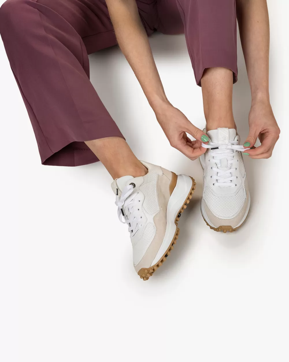 Floris van Bommel Weekend | Sneaker>Noppi 14.07 Weiẞ / Beige