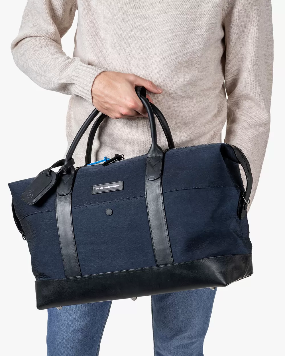 Floris van Bommel Taschen>Overnight-Tasche Textil Blau