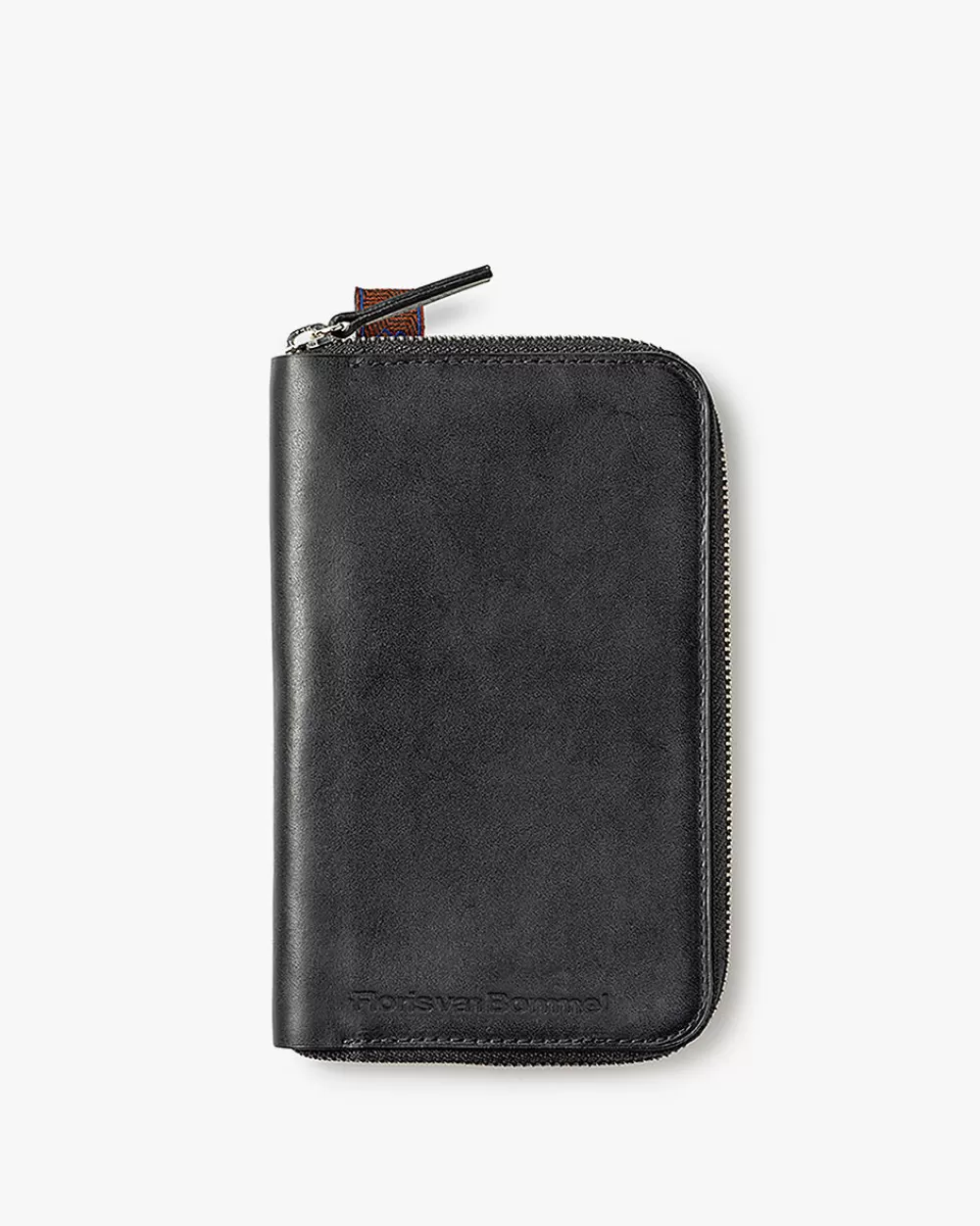 Floris van Bommel Kleinlederwaren>Passport wallet large Schwarz