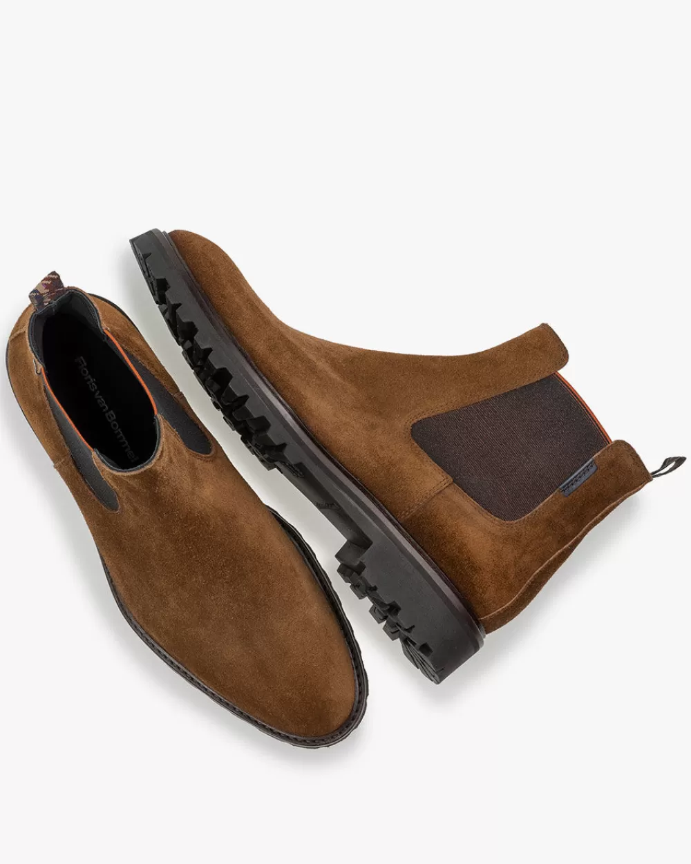 Floris van Bommel Casual im Büro | Chelsea Boots>Sturdi 04.13 Cognac