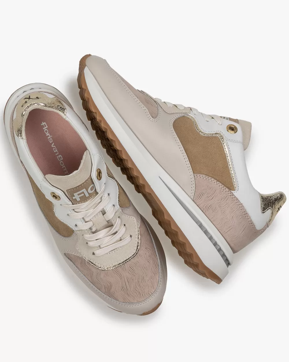 Floris van Bommel Sneaker>Sumi 04.00 Weiẞ / Beige