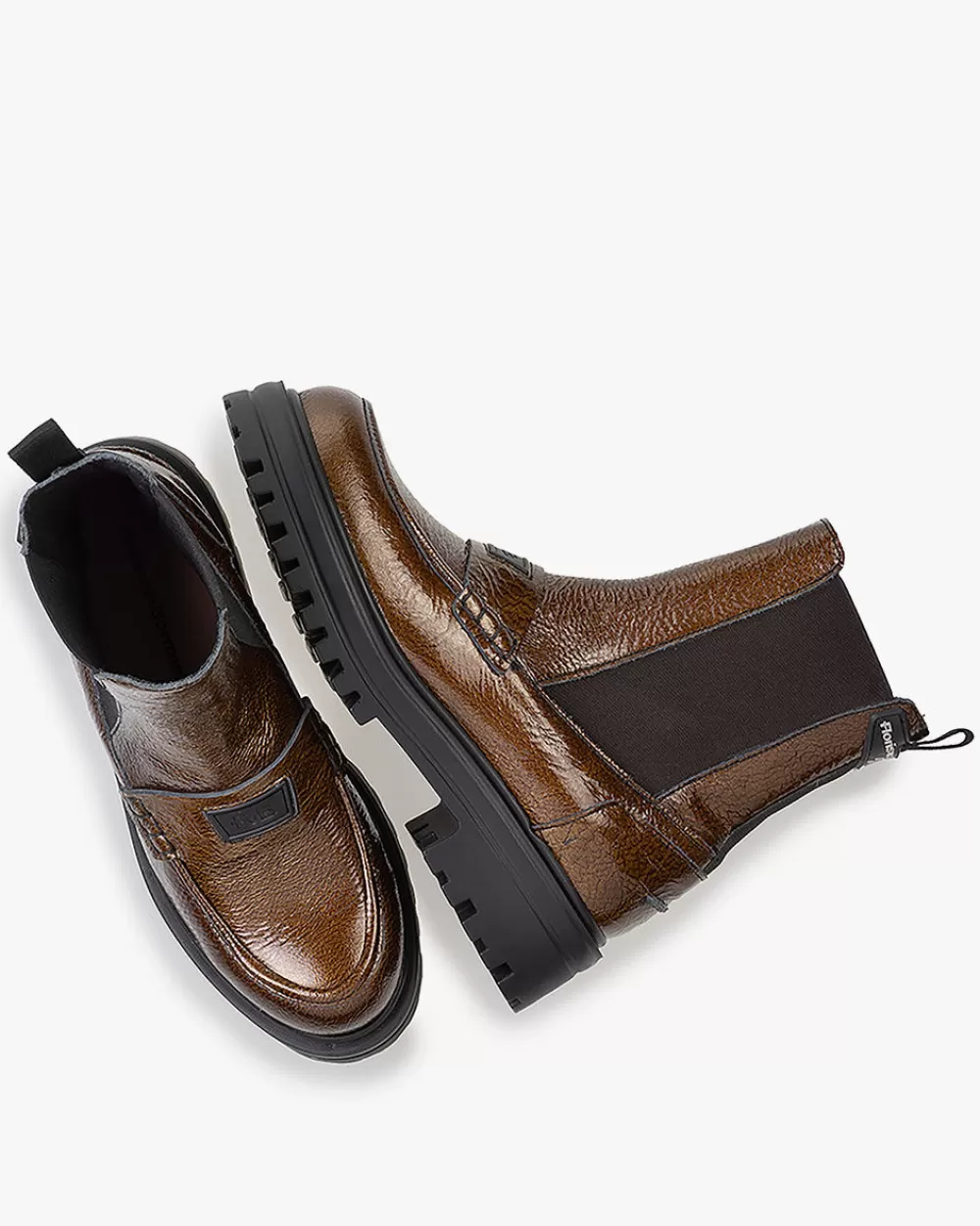 Floris van Bommel Chelsea Boots>Wonki 06.02 Braun